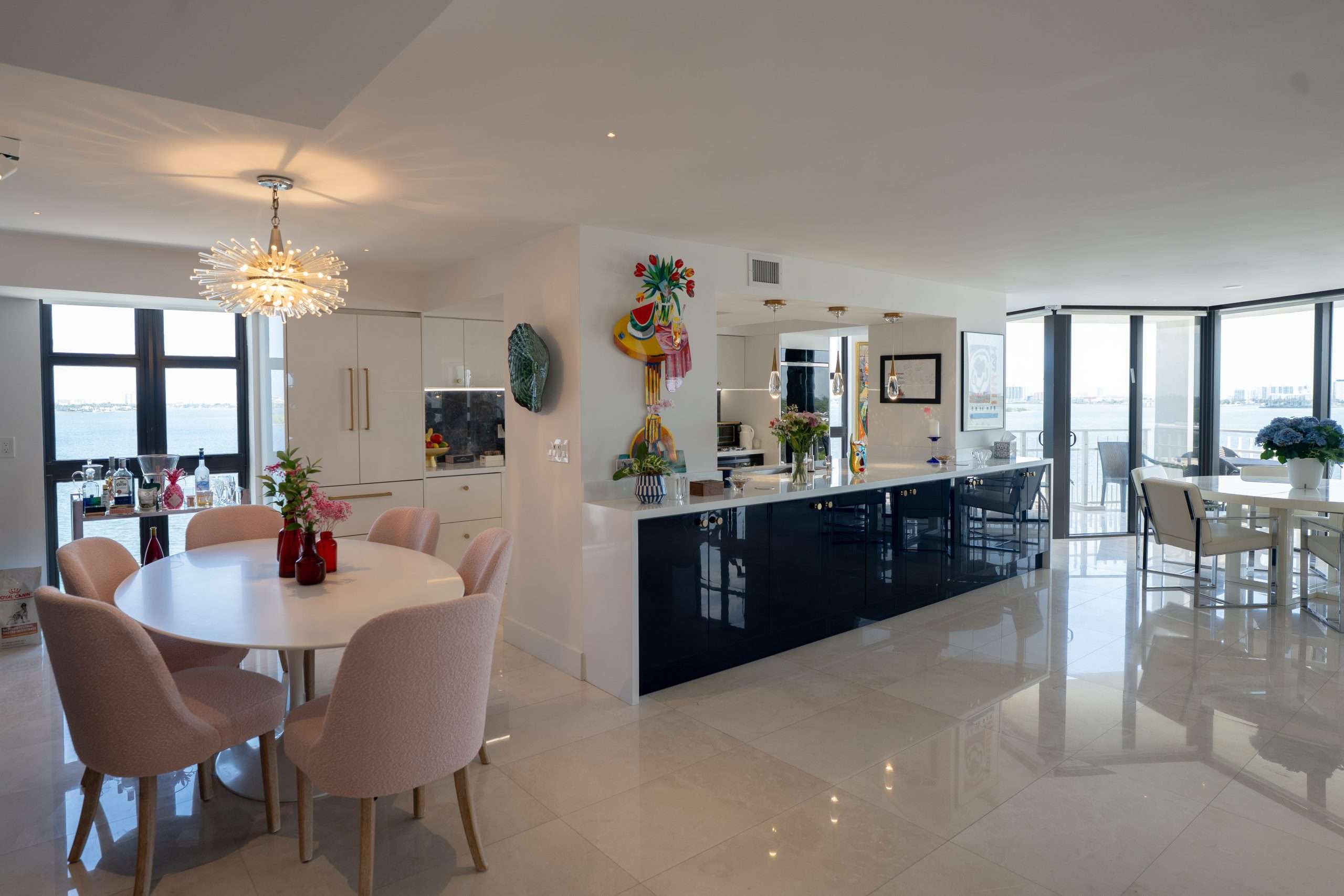 Joy Fishman Residence — Two condos combined into one 3,000 sq ft home
